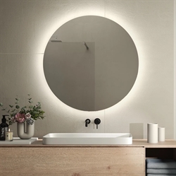 Rundt spejl med LED lys flere størrelser fra Gedy